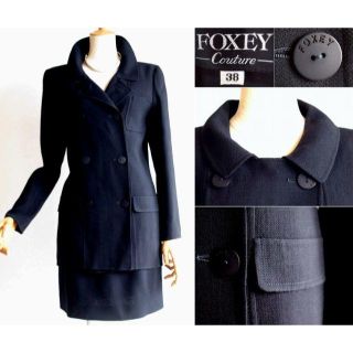 フォクシー(FOXEY)のフォクシー★FOXEYロゴボタン◎フォーマルにも◎上品スーツ濃紺(スーツ)