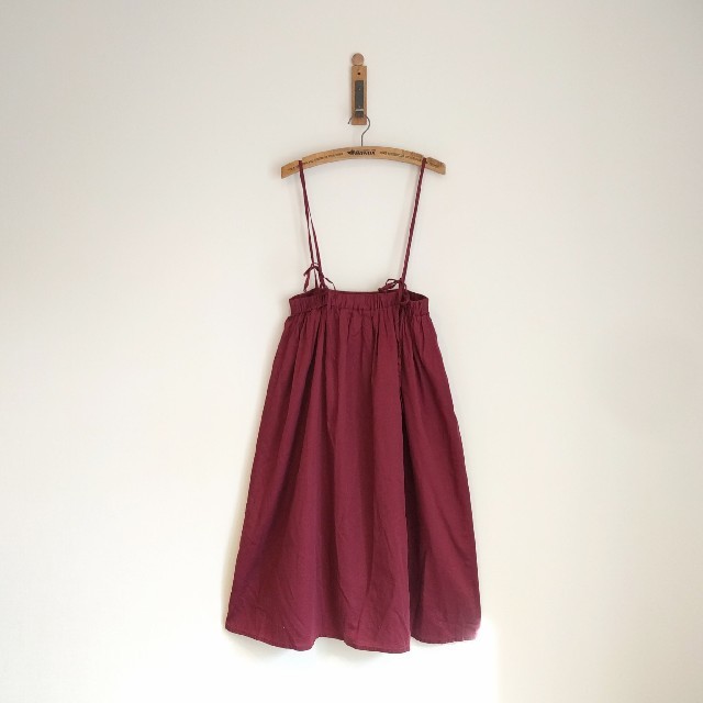 bulle de savon(ビュルデサボン)のヴィンテージワッシャー　80サテン吊りスカート レディースのスカート(ロングスカート)の商品写真
