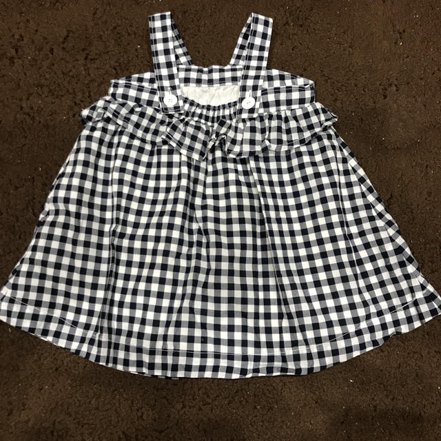 babyGAP(ベビーギャップ)のbabygap チェックワンピース 80 キッズ/ベビー/マタニティのベビー服(~85cm)(ワンピース)の商品写真