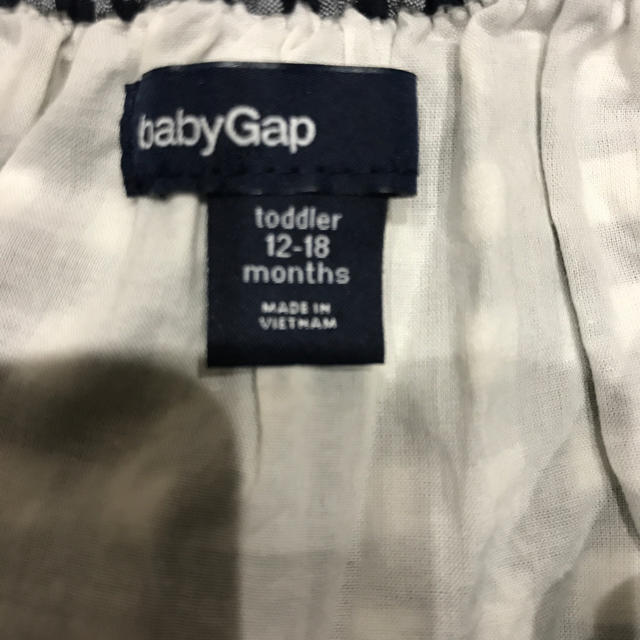 babyGAP(ベビーギャップ)のbabygap チェックワンピース 80 キッズ/ベビー/マタニティのベビー服(~85cm)(ワンピース)の商品写真