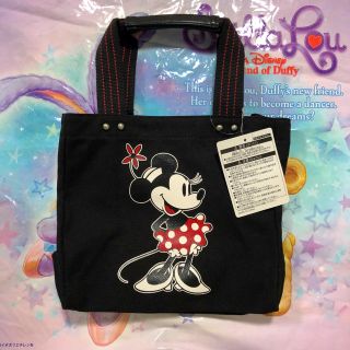 ディズニー(Disney)の新品未使用♡ ミニー トートバッグ M 黒 ディズニーリゾート(トートバッグ)