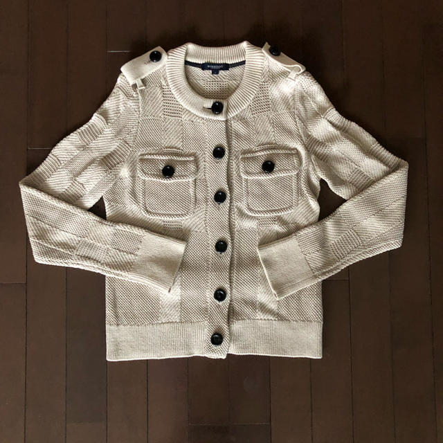 BURBERRY(バーバリー)のバーバリー  ニットジャケット カーディガン レディースのジャケット/アウター(ノーカラージャケット)の商品写真