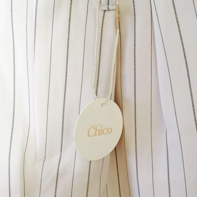who's who Chico(フーズフーチコ)の新品 chico♡ストライプハーフパンツ レディースのパンツ(ショートパンツ)の商品写真