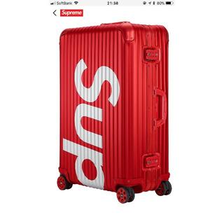 シュプリーム(Supreme)の【RED】Supreme RIMOWA Topas Multiwheel 82L(トラベルバッグ/スーツケース)