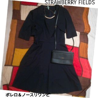 ストロベリーフィールズ(STRAWBERRY-FIELDS)の専用【美品★クリーニング済み】ストロベリーフィールズノースリーブワンピースボレロ(スーツ)