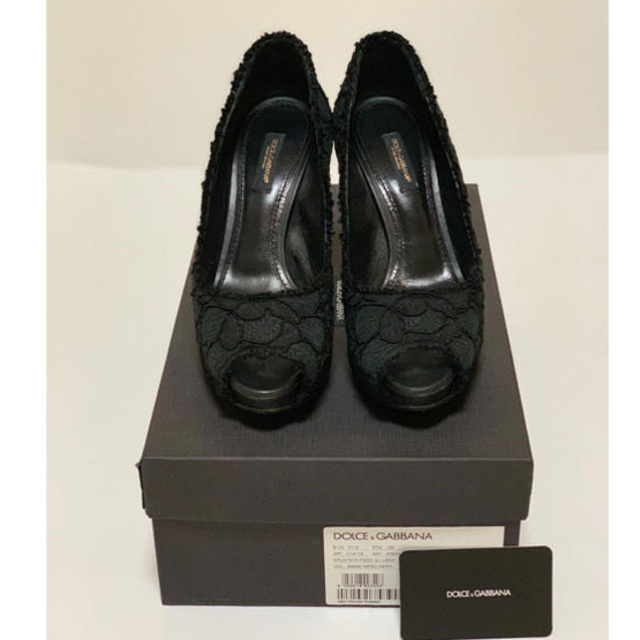 DOLCE&GABBANA(ドルチェアンドガッバーナ)の【定価約6万円】ドルガバ  D&G 大人気パンプス サンダル ルイヴィトン黒  レディースの靴/シューズ(ハイヒール/パンプス)の商品写真