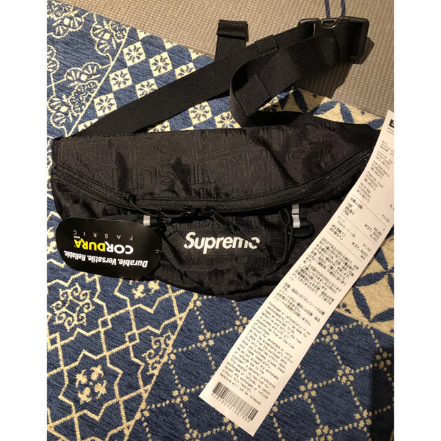 supreme waist bag 黒