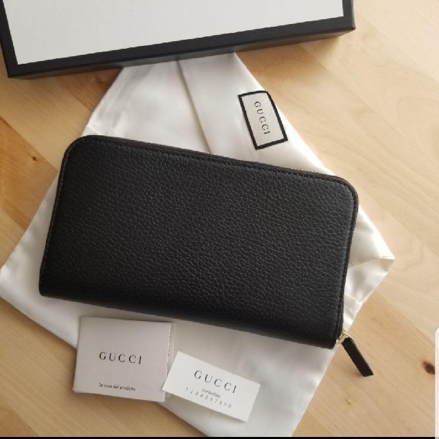 Gucci(グッチ)のグッチ GUCCI 長財布　レザー ラウンドジップ メンズのファッション小物(長財布)の商品写真