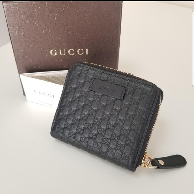 Gucci(グッチ)のGUCCI 二つ折り財布 マイクログッチシマ レディースのファッション小物(財布)の商品写真