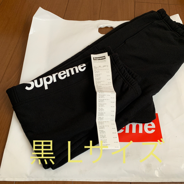 トップスSupreme 2019ss Formula Sweatpant 黒 Lサイズ