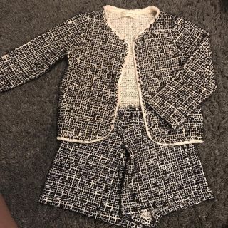 ザラキッズ(ZARA KIDS)のZARA girls ツイード セットアップ(ドレス/フォーマル)