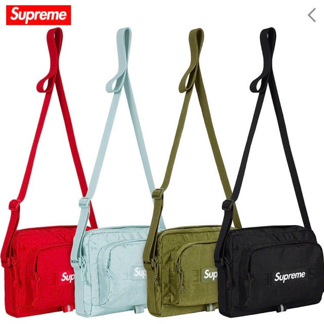 Supreme 19ss Shoulder Bag black