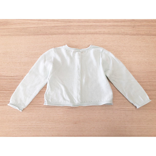 babyGAP(ベビーギャップ)のbabyGAP カーディガン  18-24m 90 ミントグリーン キッズ/ベビー/マタニティのキッズ服女の子用(90cm~)(カーディガン)の商品写真