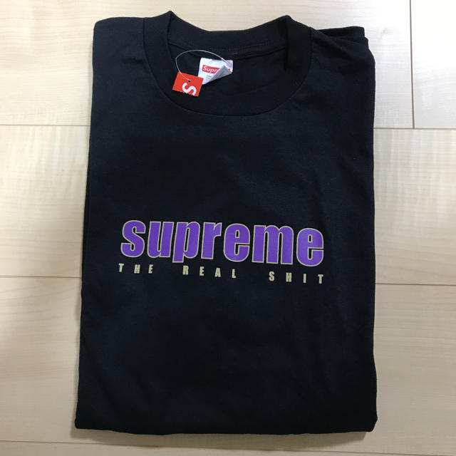 無料発送 Supreme - Ｌサイズ tee L/S shit real the supreme 19ss Tシャツ/カットソー(七分/長袖)