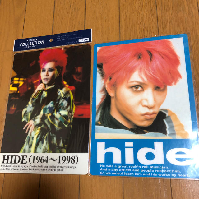 hide 下敷き エンタメ/ホビーのタレントグッズ(ミュージシャン)の商品写真