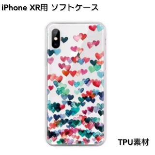 ☆新品/未使用☆ iPhone XR用 スマホケース TPU ハート(iPhoneケース)
