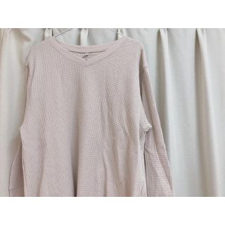 ユニクロ(UNIQLO)のUNIQLO ワッフルトップス(カットソー(長袖/七分))