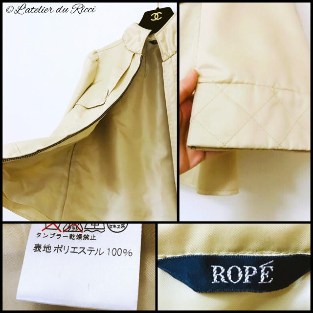 ROPE’(ロペ)の《美品》ROPE 春 Aライン ショート トレンチ  7号 レディースのジャケット/アウター(トレンチコート)の商品写真
