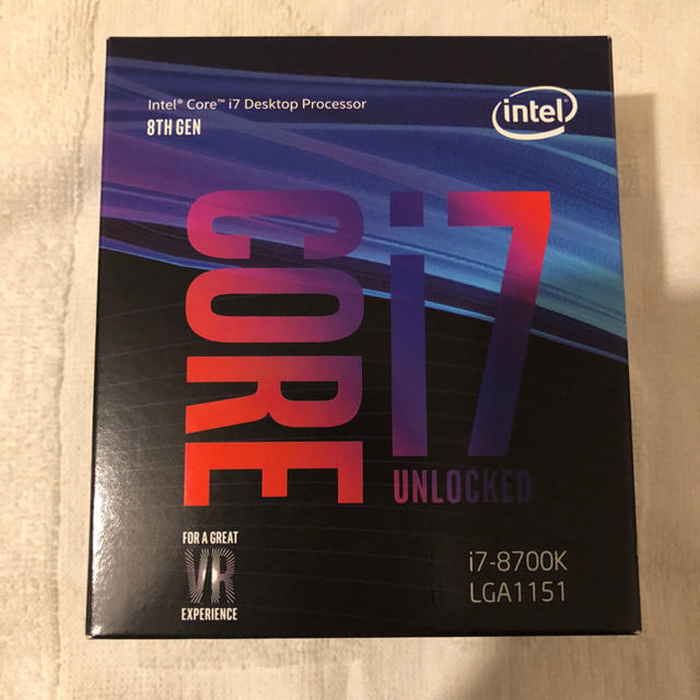【新品・未開封】CPU intel Core i-7 8700Kスマホ/家電/カメラ