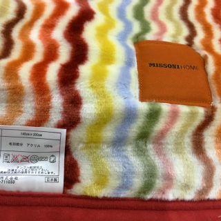 MISSONI - 未使用品 ミッソーニ アクリル毛布 シングルサイズの通販 by