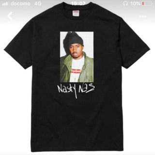 シュプリーム(Supreme)のSupreme Nas ブラック XL(Tシャツ/カットソー(半袖/袖なし))