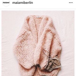 トゥモローランド(TOMORROWLAND)のmaiami big mohair cardigan(カーディガン)