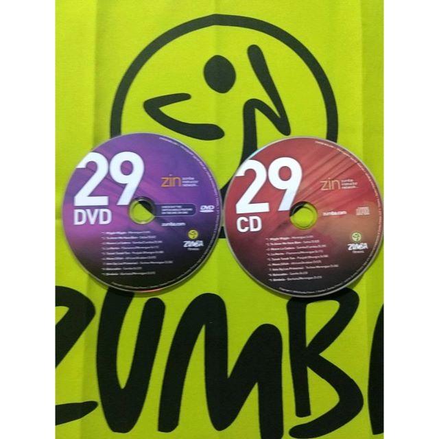 Zumba(ズンバ)のZUMBA　ズンバ　ZIN29　CD＆DVD　インストラクター専用　希少 エンタメ/ホビーのDVD/ブルーレイ(スポーツ/フィットネス)の商品写真