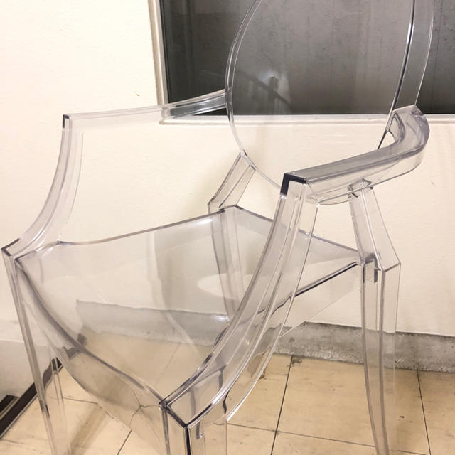 美品 kartell カルテル Louis Ghost ルイゴースト チェア椅子