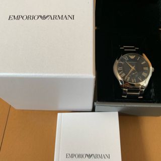 エンポリオアルマーニ(Emporio Armani)の【美品】ARMANI  エンポリオアルマーニ腕時計 箱保証書付き(腕時計(アナログ))