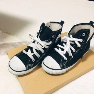 コンバース(CONVERSE)のCONVERSE ハイカット 黒 ジュニア 21cm(スニーカー)