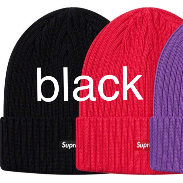 ※送料込 supreme Overdyed Beanie 19ss 黒