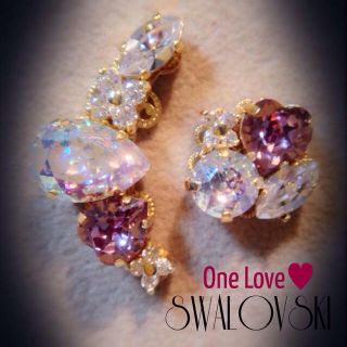 One Love♡スワロイヤーカフセット(イヤリング)