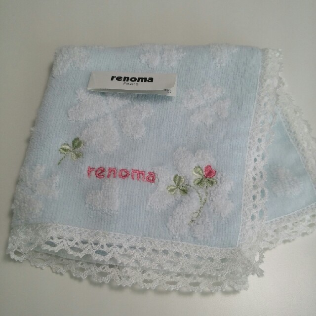 RENOMA(レノマ)のクローバー柄♡タオルハンカチ レディースのファッション小物(ハンカチ)の商品写真