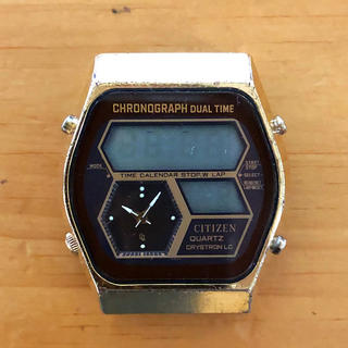 シチズン(CITIZEN)のCITIZEN QUARTZ CRYSTRON LC デジアナ 腕時計 80s(腕時計(デジタル))