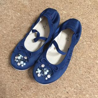 ザラキッズ(ZARA KIDS)の【zara girl】ビジューパンプス  16.5〜17cm(その他)