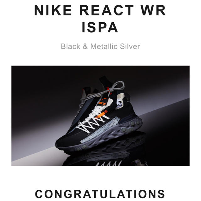 27.5cm NIKE REACT WR ISPA リアクト US9.5