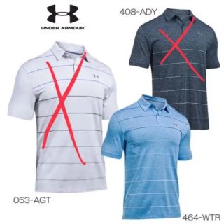 アンダーアーマー(UNDER ARMOUR)のUNDER ARMOUR ストライプポロ ゴルフウェア(ウエア)