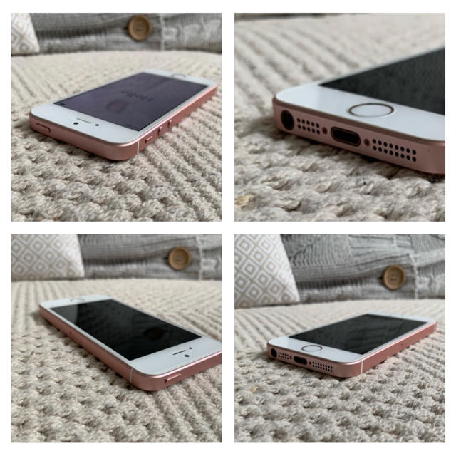 iPhone(アイフォーン)の【中古】iPhone SE ローズゴールド 64GB SIMフリー スマホ/家電/カメラのスマートフォン/携帯電話(スマートフォン本体)の商品写真