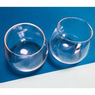 ムジルシリョウヒン(MUJI (無印良品))の無印良品 ゆらゆらグラス2個(グラス/カップ)