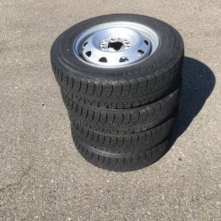 ブリヂストン(BRIDGESTONE)の13インチ スタッドレス BSブリザックレボgz 145 80 13 (タイヤ・ホイールセット)