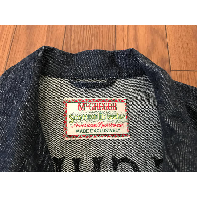 WACKO MARIA×McGREGOR ドリズラージャケット　ブラック　刺繍