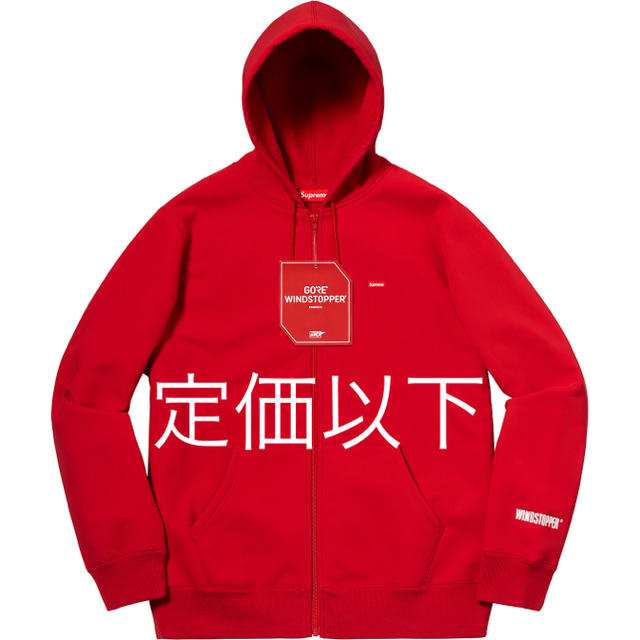 Supreme - 【Lサイズ】Supreme WINDSTOPPER Sweatshirt 赤の通販 by ...