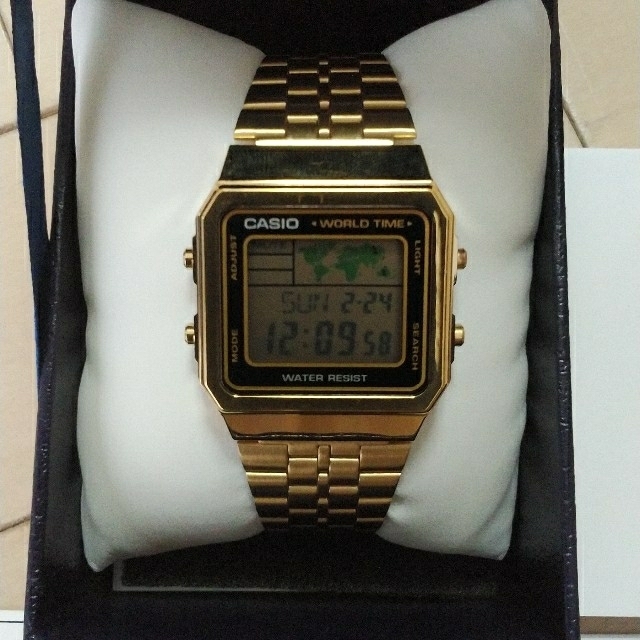 CASIO カシオ　スタンダードモデル　デジタル　A500WGA-1　ゴールド