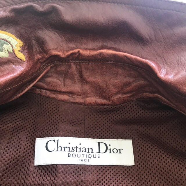 Christian Dior(クリスチャンディオール)のクリスチャン ディオール レザージャケット レディースのジャケット/アウター(テーラードジャケット)の商品写真