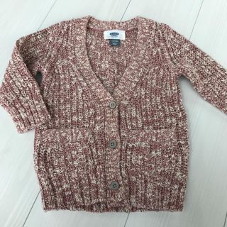 オールドネイビー(Old Navy)の新品同様 オールドネイビー ニットカーディガン 12-18m 80(カーディガン/ボレロ)