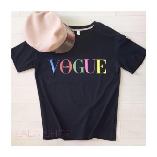 ザラ(ZARA)のVOGUE  PARIS Ｔシャツ♡カラフルプリント ヴォーグ パリス(Tシャツ(半袖/袖なし))