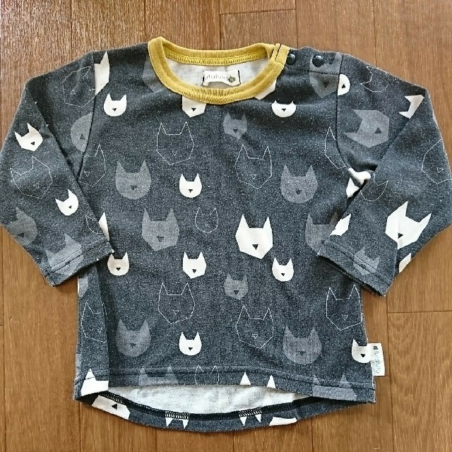 futafuta(フタフタ)のfutafuta＊猫柄Tシャツ95 キッズ/ベビー/マタニティのキッズ服女の子用(90cm~)(Tシャツ/カットソー)の商品写真