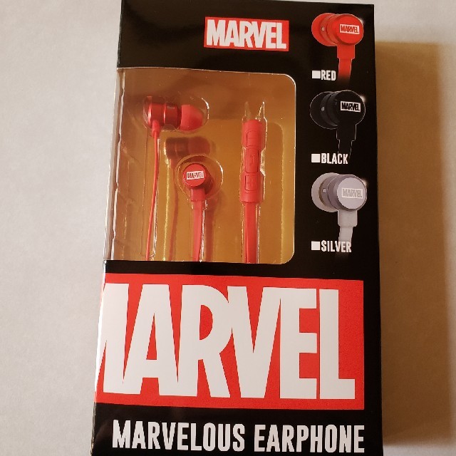 MARVEL(マーベル)のマーベル　イヤホン スマホ/家電/カメラのオーディオ機器(ヘッドフォン/イヤフォン)の商品写真