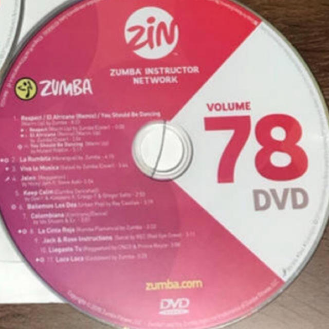 Zumba(ズンバ)のZUMBA ZIN78 DVD エンタメ/ホビーのDVD/ブルーレイ(スポーツ/フィットネス)の商品写真