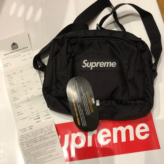 新品 supreme 19ss Shoulder Bag Black 黒